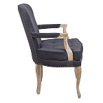 Кресло Aubrey Classical Armchair dark grey velour варинант исполнения - 2 | Loft Concept в Саратове