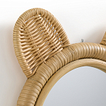 Зеркало из ротанга в форме головы медведя Wicrer Furniture варинант исполнения - 3 | Loft Concept в Саратове