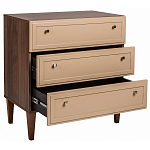 Комод бежевый из массива бука с 3-мя ящиками Wenge Light варинант исполнения - 3 | Loft Concept в Саратове