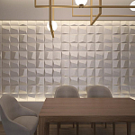 Гипсовая 3D панель с принтографией PM-26 варинант исполнения - 1 | Loft Concept в Саратове