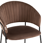 Стул в велюре коричневого цвета Horizon варинант исполнения - 6 | Loft Concept в Саратове