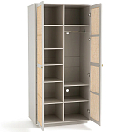 Шкаф с двумя дверцами из плетеного ротанга Tomio Wicker Furniture варинант исполнения - 3 | Loft Concept в Саратове