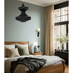 Подвесной вязаный черный светильник «Моника» варинант исполнения - 4 | Loft Concept в Саратове