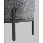 Пуф Стоун букле Fluffy темно-серый варинант исполнения - 4 | Loft Concept в Саратове