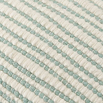 Чехол на подушку мятного цвета с бахромой и объемным узором Ethnic mix варинант исполнения - 2 | Loft Concept в Саратове