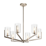 Люстра с 6-ю прозрачными цилиндрическими плафонами Kichler варинант исполнения - 10 | Loft Concept в Саратове