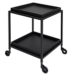 Тумба чёрная на колёсах Cabinet on Wheels варинант исполнения - 2 | Loft Concept в Саратове