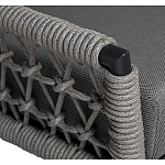 Диван двухместный уличный темно-серый Street Bliss варинант исполнения - 2 | Loft Concept в Саратове