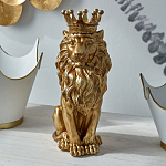 Статуэтка лев с детализированной гривой и изящной короной Lion Crown  варинант исполнения - 4 | Loft Concept в Саратове