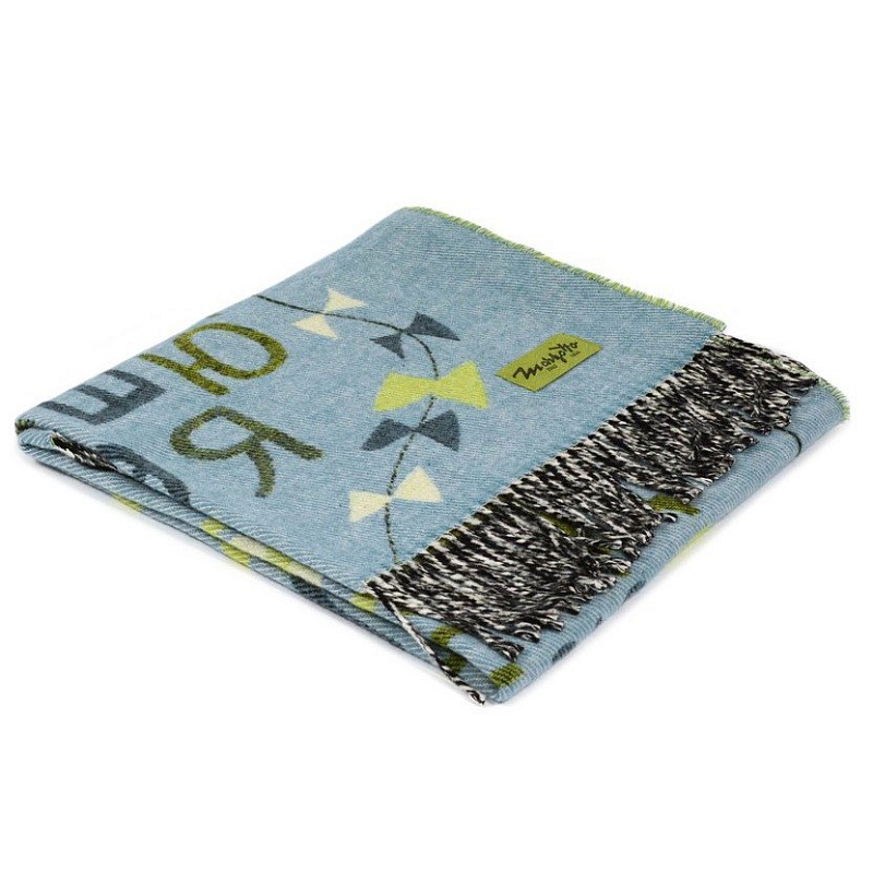 Плед ALP 1 Marzotto Серо-голубой в Саратове | Loft Concept 