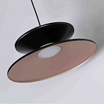 Бра черного цвета с двойным абажуром в форме конусов Obsidian Touch варинант исполнения - 2 | Loft Concept в Саратове