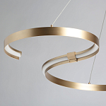 Люстра подвесная светодиодная в виде волнообразной ленты Ribbon Vortex варинант исполнения - 23 | Loft Concept в Саратове