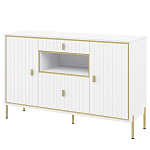 Консоль белая с двумя дверцами и ящиками Antique Order варинант исполнения - 1 | Loft Concept в Саратове