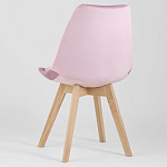 Стул с мягким велюровым сиденьем Arvika Pink варинант исполнения - 5 | Loft Concept в Саратове
