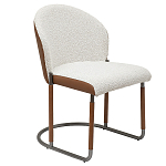 Стул мягкий с обивкой из рогожки и экокожи Contrasting Performance варинант исполнения - 5 | Loft Concept в Саратове