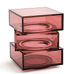 Стол журнальный в форме кубов Acrylic Furniture Lumina Crimson Clarity варинант исполнения - 1 | Loft Concept в Саратове