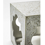 Приставной столик с перламутром Bone Inlay Side Table Floral Design варинант исполнения - 3 | Loft Concept в Саратове