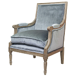 Кресло William Classical Armchair grey velvet варинант исполнения - 3 | Loft Concept в Саратове