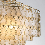 Люстра многоярусная с декором из натуральной морской ракушки Iridescent Light варинант исполнения - 4 | Loft Concept в Саратове