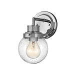 Бра для ванных комнат с прозрачным шарообразным плафоном из стекла с пузырьками на круглом основании Hinkley варинант исполнения - 6 | Loft Concept в Саратове