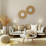 Бра в форме диска с перламутровыми прямоугольниками из морской ракушки Touch of Marine Charm варинант исполнения - 4 | Loft Concept в Саратове