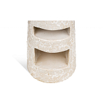 Керамический столик с деревянной столешницей "Пешка" варинант исполнения - 4 | Loft Concept в Саратове