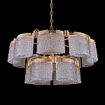 Люстра двухъярусная с текстурными овальными абажурами Splendor Palace Style варинант исполнения - 2 | Loft Concept в Саратове