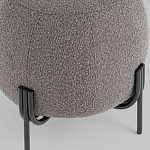 Пуф в ткани букле темно-серого цвета Pikelet варинант исполнения - 4 | Loft Concept в Саратове