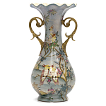 Ваза фарфоровая с попугаями Gaya варинант исполнения - 2 | Loft Concept в Саратове