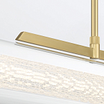 Подвесной светильник линейный золотого цвета с длинной цилиндрической стеклянной трубкой Eurofase варинант исполнения - 7 | Loft Concept в Саратове